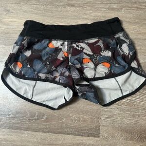 Size 4 Lululemon Butterfly Athletic Shorts